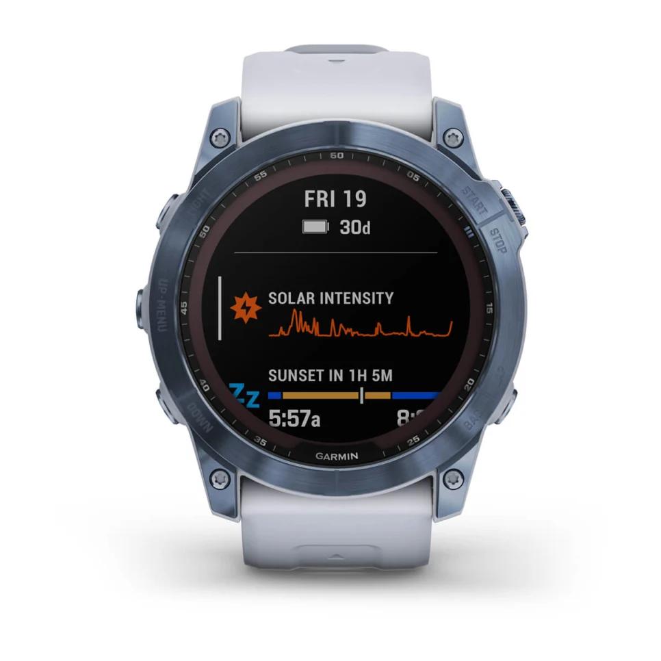 Đồng Hồ Garmin Fēnix 7X–Sapphire Solar Edition Bạc 51 mm